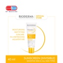 Bioderma Photoderm Aquafluide SPF50+ Moisturizing Mattifying Sunscreen in a Refreshing Aqua-texture (All Skin Types including Sensitive Skin) - 40 ml