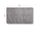 The Mix Essential Microfiber Hair Towel Wrap with elastic strap (Grey)