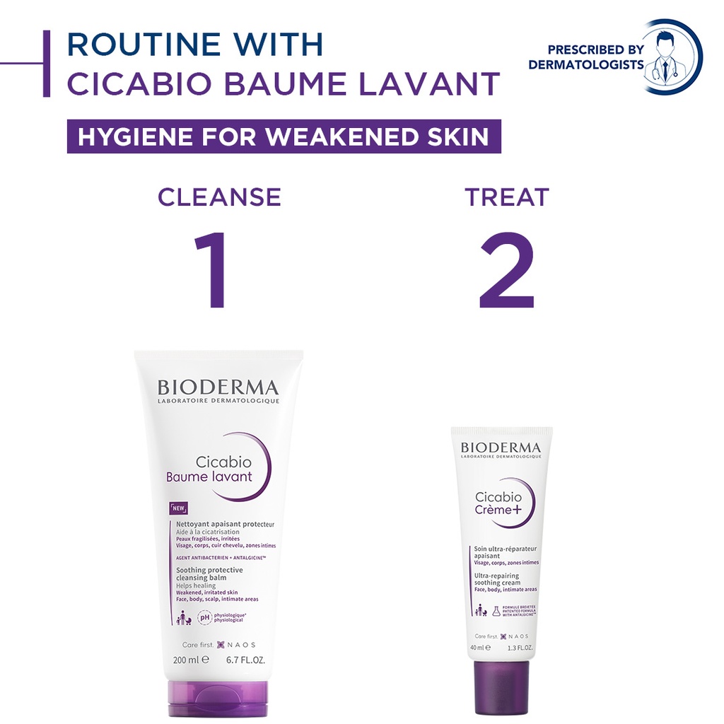 Bioderma Cicabio Baume Lavant Cleansing Cream- 200 ML