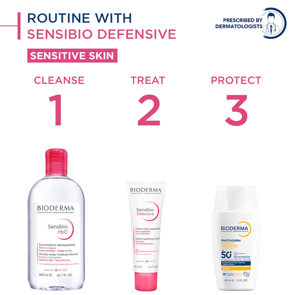 Bioderma Sensibio Defensive Soothing Moisturizer / Face Cream (Sensitive and Sensitized Skin) - 40 ml