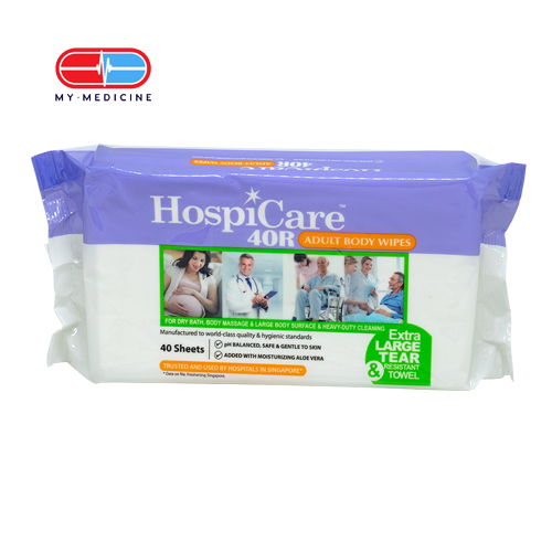 Hospicare Adult Body Wipe (White)