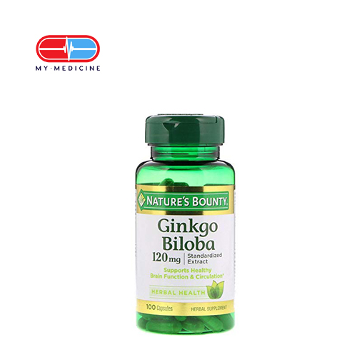 Nature's Bounty Ginkgo Biloba 120 mg 100's