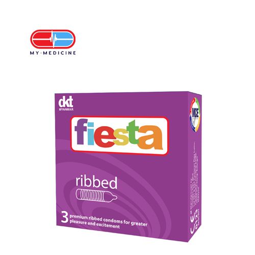 Fiesta Ribbed Condom