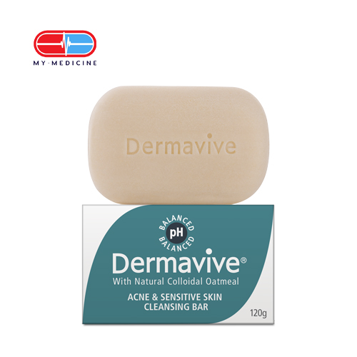 Dermavive Acne & Sensitive Skin Cleansing Bar 120 g