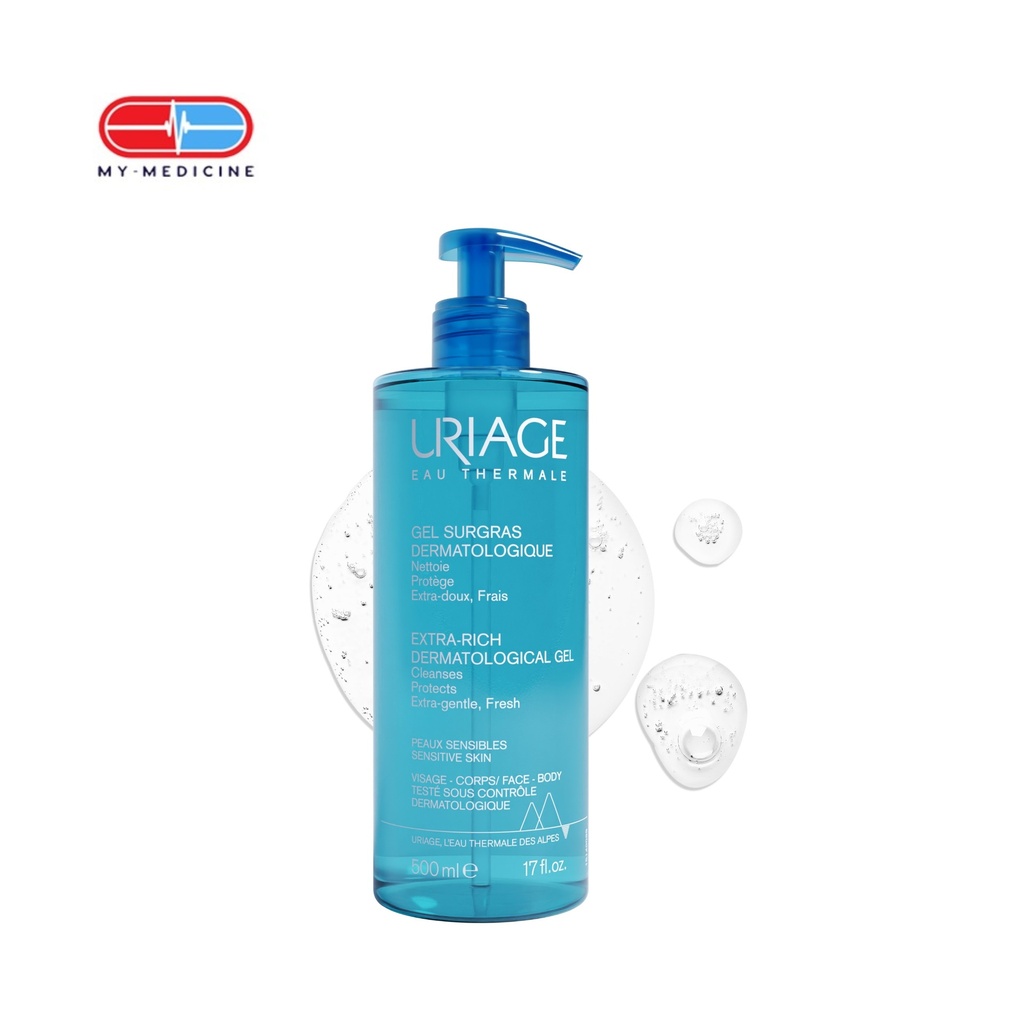 Uriage Thermal Extra-rich Dermatological Gel for Sensitive Skin 500 ml