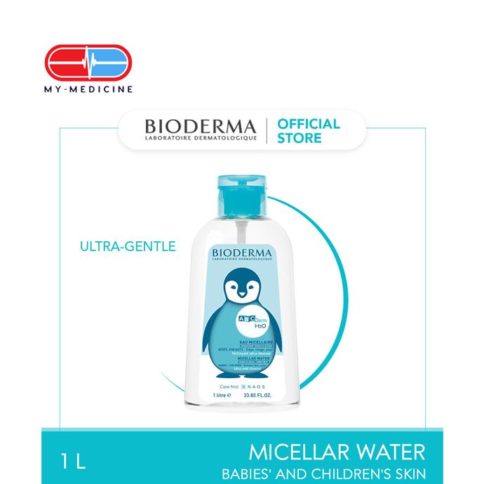 Bioderma ABCDerm H2O Baby Micellar Cleansing Water ( Babies and Children's Skin ) - 1L