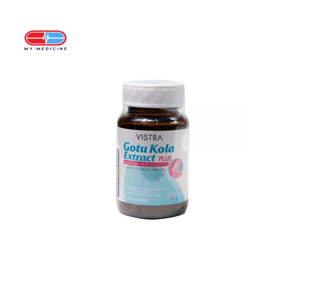 Vistra Gotu Kola Extract Plus Zinc (30 capsules)
