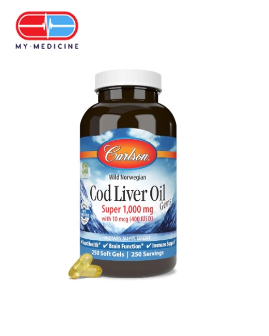 Carlson Labs Cod Liver Oil Gems Super 1000mg