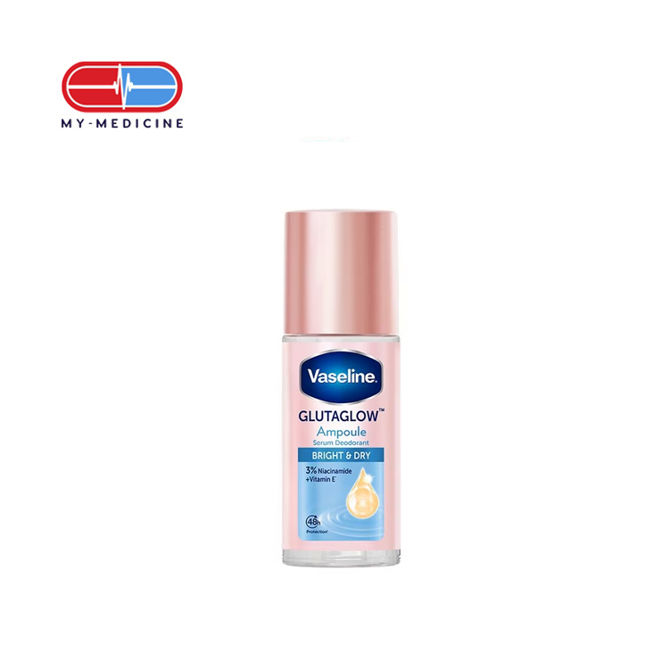 Vaseline Roll On Glutaglow Ampoule Bright & Dry 45ml