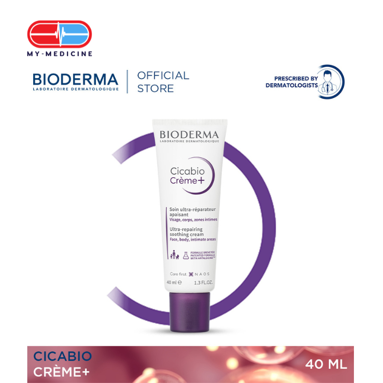 Bioderma Cicabio Crème + Wound Healing, Reparing, Soothing Cream- 40 ML