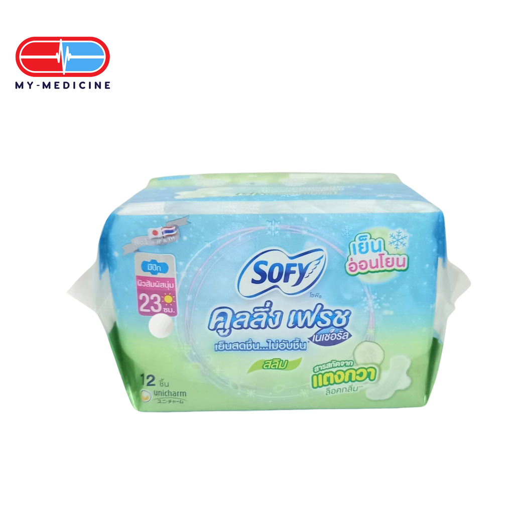 Sofy Cooling Fresh Natural Sanitary Pad 23 cm (12 Pieces) Day