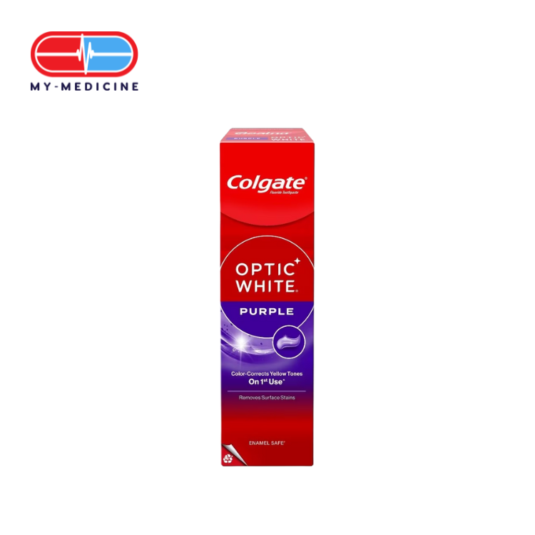 Colgate Optic White Purple Color-Corrects Yellow Tones on 1st Use 100g