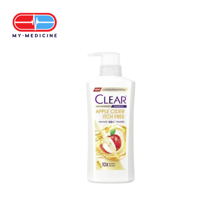Clear Anti Dandruff Apple Cider Itch Free Shampoo 370ml