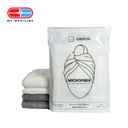 The Mix Essential Microfiber Hair Towel Wrap with elastic strap (White)
