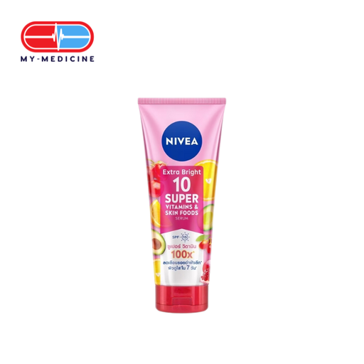 [CP040455] Nivea 100x Extra Bright 10 Super Vita & Skin Foods Serum 320ml Pink