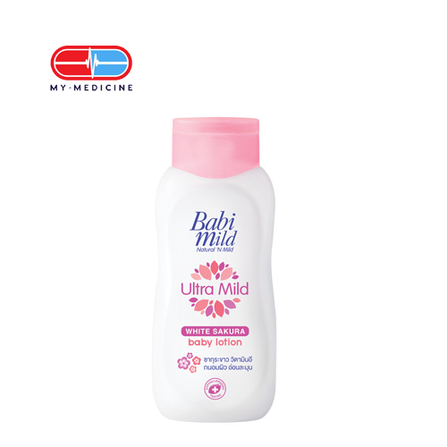 [CP040026] Babi Mild Ultra Mild White Sakura Baby Lotion 180 ml