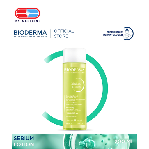[CP040147] Bioderma Sebium Lotion Hydrating and Mattifying Toner (Combination to Oily, Acne-prone Skin) - 200 ml