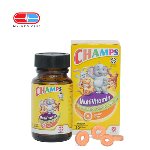 [MD130225] Champs Multivitamin (30 Chewable Tablets)