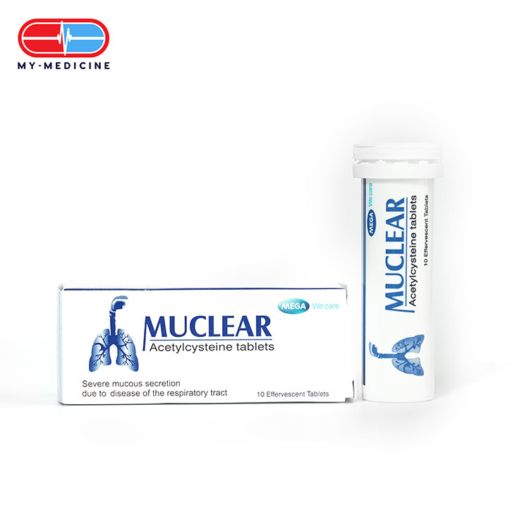 Muclear 600 mg Effervescent | My-Medicine: Myanmar Online Pharmacy