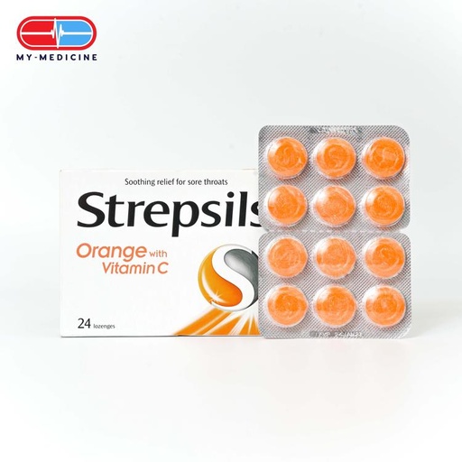 [MD130181] Strepsils Lozenges (Orange with Vitamin C)
