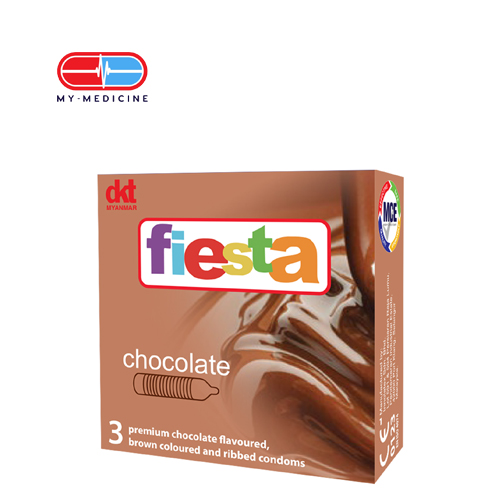 [CP020005] Fiesta Chocolate Ribbed Condom