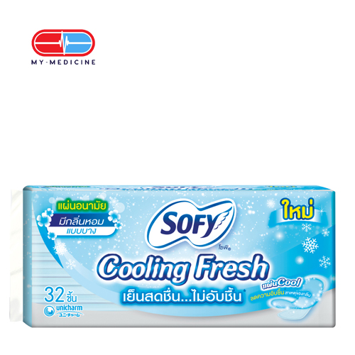[CP140020] Sofy Cooling Fresh Panty Liner Slim Type (32 Pieces)