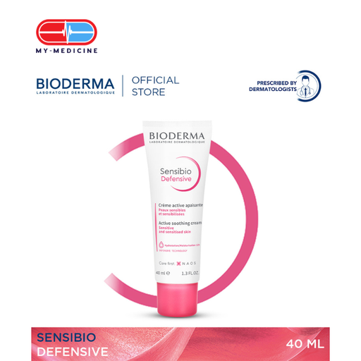 [CP040234] Bioderma Sensibio Defensive Soothing Moisturizer / Face Cream (Sensitive and Sensitized Skin) - 40 ml