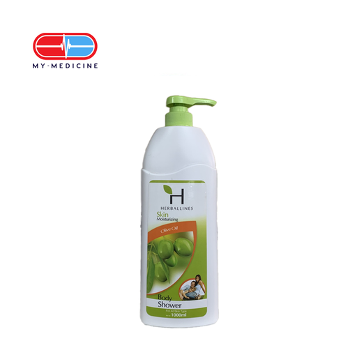 [CP040316] Herballines Skin Moisturizing Olive Oil Body Shower 1000 ml