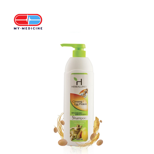 [CP050061] Herballines Replenishing & Revitalizing shampoo (Ginseng & Egg protein) 1000 ml