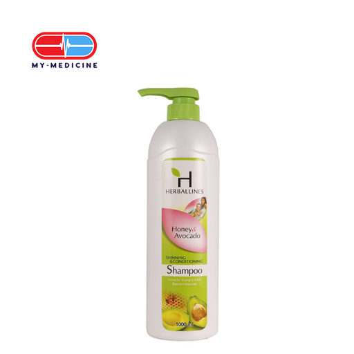 [CP050062] Herballines Shining and conditioning shampoo (Honey & Avocado) 1000 ml