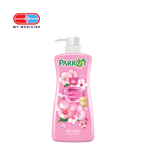 [CP040375] Parrot White Sakura Perfume Fresh Shower Cream 500 ml